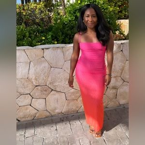 HOUSE OF CB Calista Ombré Mesh Cocktail Dress